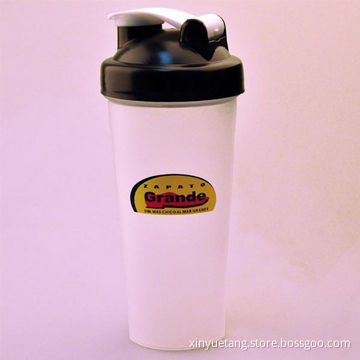 Protein shaker water bottle with blender mixer ball